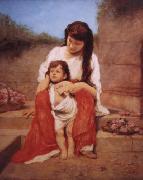 Gabriel von Max Mutter mit Kind USA oil painting artist